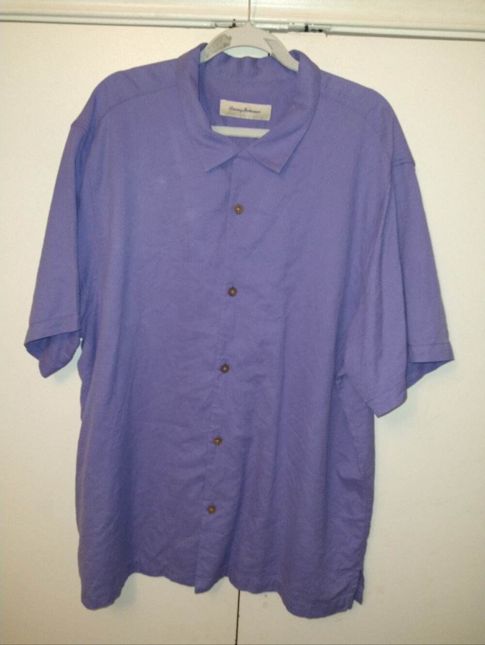 Tommy Bahama Silk/Cotton Blend Short Sleeve Camp Shirt Men's sz XXL.